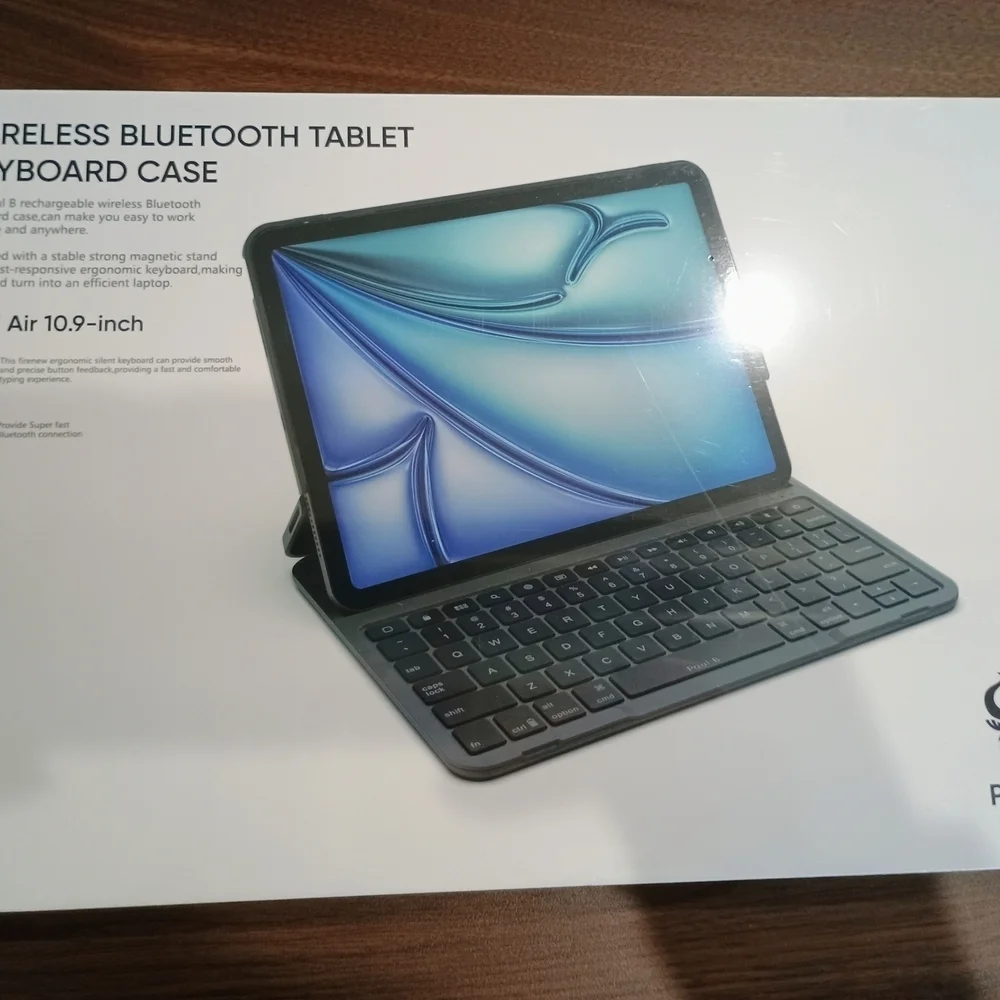 Wireless Bluetooth Tablet Keyboard Case - Black For iPad Air 10.9 Inch